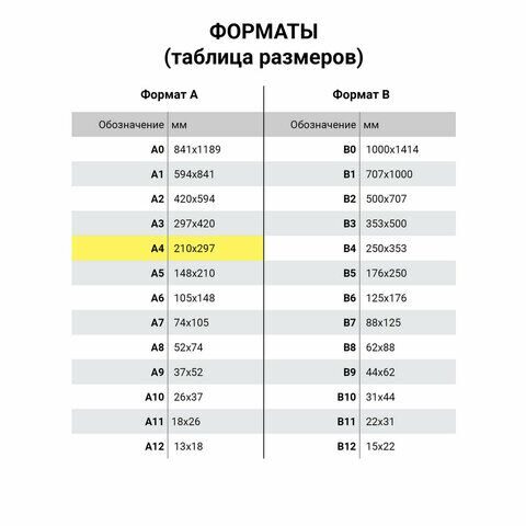 Папка для черчения А4, 210х297 мм, 10 л., 160 г/м2, без рамки, BRAUBERG