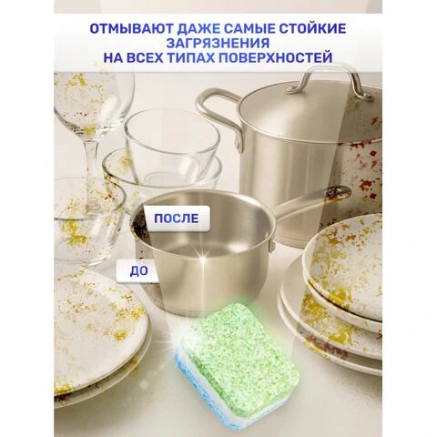 Таблетки для посудомоечных машин 60 шт., LOTTA "ALL-in-1", УТ000000338